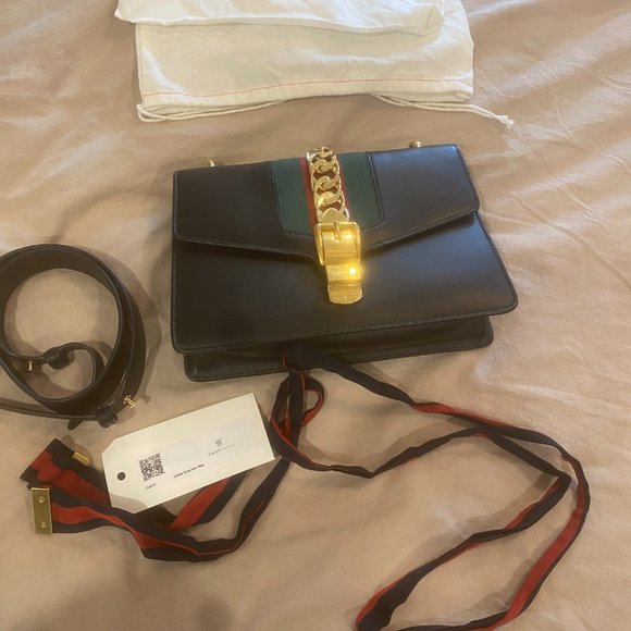 Gucci Sylvie Shoulder bag black - Picture 9 of 9